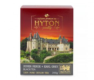 Чай чёрный HYTON "Супер Пеко+Бергамот" среднелистовой 200г