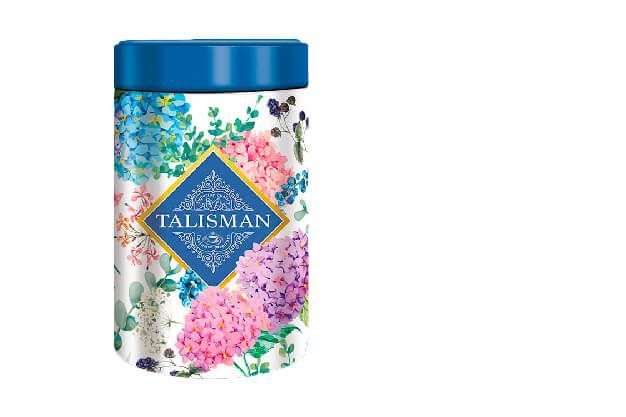 Серия банок 50г с флористическим дизайном ТМ Talisman