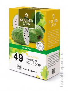 Чай зеленый GOLDEN LION "Фруктовая Легенда" Тропический Саусеп 90 г  — Фото